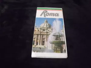 Mappa Roma Vintage Stampata 1988 Edizioni Di Lauro Milano La Rinascente Bene! - Foto 1 di 5