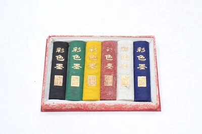Chinese Calligraphy Ink Set 6 Colors - Image 1 of 3