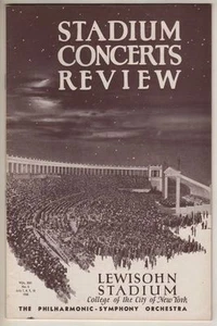Lewisohn Stadium Concerts Playbill 1938  Jose Iturbi, Alexander Smallens - Picture 1 of 1