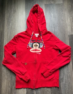Vintage Paul Frank Industries Zip Up Hoodie Earphones Y2K Sz Medium - Picture 1 of 8