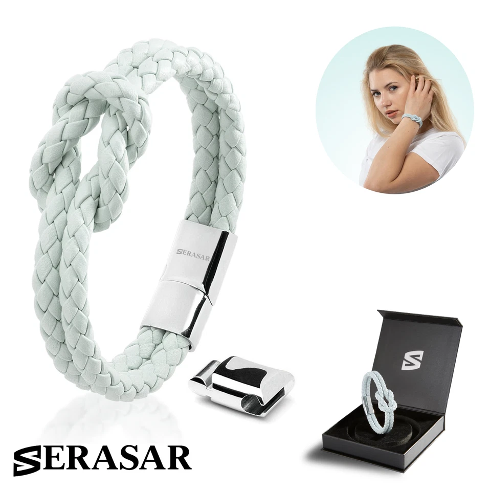 SERASAR, Lederarmband "Knot" für Frauen, Geburtstagsgeschenk für Mutter - Bild 1 von 1