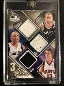 2009-10 Upper Deck SP Tony Parker/ Jason Kidd/ Steve Nash Game Used Relic /125