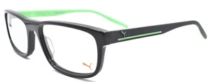 PUMA PU0275O 004 Men's Eyeglasses Frames 57-18-150 Gray / Green - Picture 1 of 3