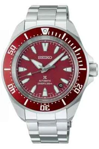 Seiko Prospex Samurai Diver Red Dial Stainless Steel Watch SRPL11 - Picture 1 of 1