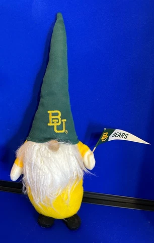 Baylor University Bears GNOME with Baylor Flag PLUSH Santa's Workshop Cover