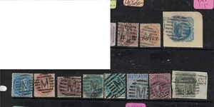 India QV M Annulla Lotto di 11 VFU (1eul) diversi - Foto 1 di 1