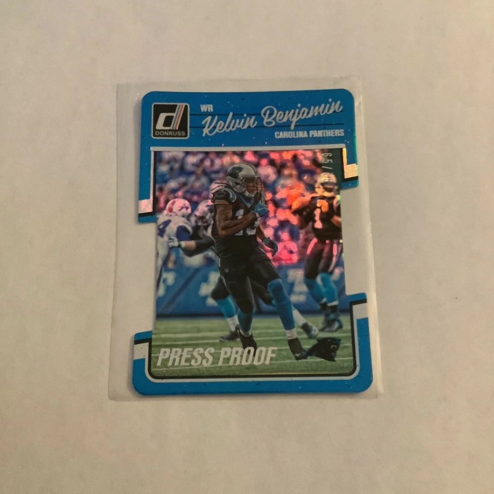 F101936 2016 Donruss Press Proofs Silver Die Cut #42 Kelvin Benjamin/75 PANTHERS - Image 1 of 1