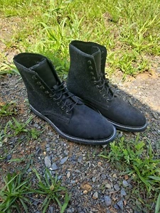 BRAND NEW Woolrich Bootlegger Black Leather/Wool Lace Up Boot Men’s Size 10 - Picture 1 of 8