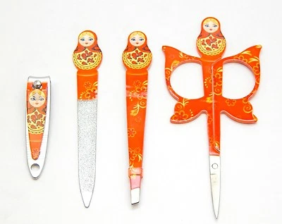 BABUSHKA GLAM PACK DE 4 PINZAS TIJERA CORTAPELOS LIMA Foto 1 de 2