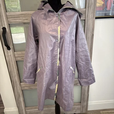 VTG Marylou Ozbolt-Storer Fibrearts Seattle Waterproof Jacket  Sz M 80s Lavender - Image 1 of 4