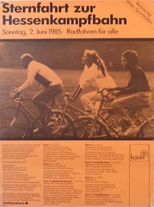 Sternfahrt zur Hessenkampfbahn Sonntag, 2. Juni 1985 [Plakat] Unter Mitwirkung   - Bild 1 von 1