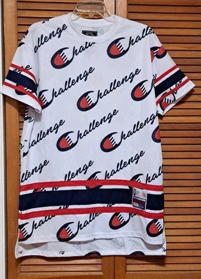 Polo Bleecker & Mercer rojo, blanco y azul Challenge talla L Foto 1 de 4