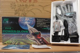PAX POWER GLOVE Controller Complete Set! Japan Nintendo Famicom FC NES VG!