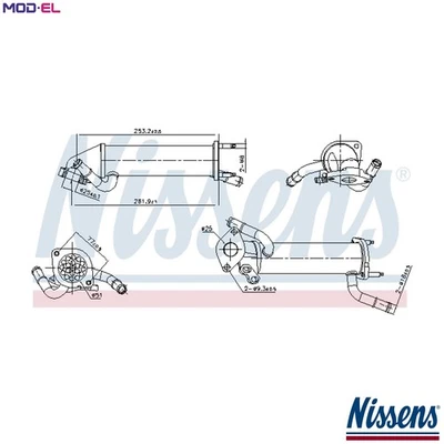COOLER EXHAUST GAS RECIRCULATION 989449 FOR FORD TRANSIT/Platform/Chassis/Van - Image 1 of 4