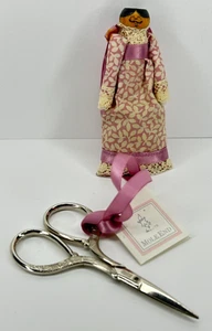 Mole End Scissors 4" with Doll Stainless Steel Cross-Stitch Made in Germany - Picture 1 of 9