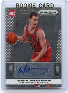 2013-14 PRIZM #2 ERIK MURPHY AUTOGRAPH ROOKIE RC, CHICAGO BULLS, FLORIDA, 030414