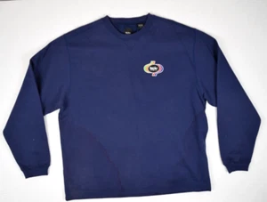 Vintage Sweatshirt Mossimo Size L 80s 90s Unique Color Pop Patch V Collar NWT - Picture 1 of 13