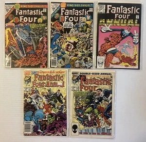 Fantastic Four Annuals #12, 13, 17, 18, 19. Mid To High Grade. See Pics. - Picture 1 of 23