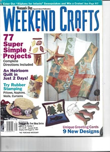 Weekend Crafts Magazine Woman's Day Vol VII #1 1997 Quilt Rubber Stamping - Picture 1 of 1