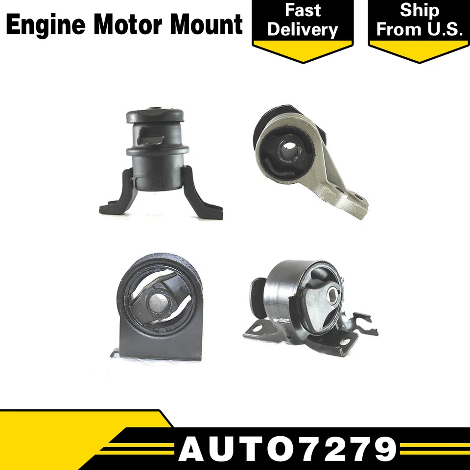 Комплект из 4 креплений двигателя и трансмиссии DEA подходит для 06–08 FORD ESCAPE V6 3,0 л полный привод 4 скорости AT - Изображение 1 из 4