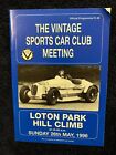 Programme Race 26 May 1996 Lotion Park Speed Hillclimb BSCC Vintage Sports  A5