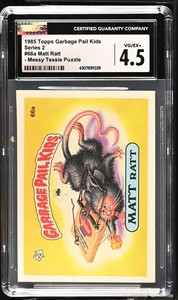 1985 Garbage Pail Kids #66a Matt Ratt CGC 4.5 VG/EX+ Series 2 Matte