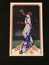 PEDRO GUERRERO 1990 SMOKEY BEAR FIRE SAFETY SIGNED AUTOGRAPHED CARD CARDINALS