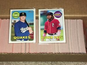 2018 TOPPS HERITAGE Minors Complete Your Set! STARS, RC, & MORE #1-200 Pick Any