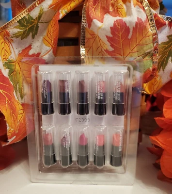 Avon ~ True Color Nourishing Lipstick Set Lot 10 Travel Trial Samplers💋# F2399 - Image 1 of 2