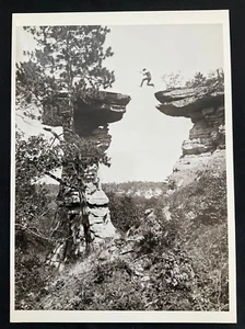Leaping The Chasm At Stand Rock, Wisconsin Dells by Henry Hamilton Bennett - Picture 1 of 2