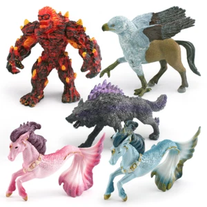Warcraft model children cognitive Magma Golem Seahorse Elf animal ornaments - Picture 1 of 15