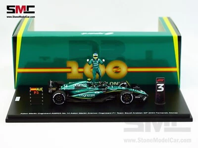 Aston Martin F1 AMR23 #14 Fernando Alonso Saudi Arabian 2023 Spark 1:43 Figure - Image 1 of 4