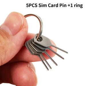 5pcs/Set SIM Card Eject Pin Key Tool Needle SIM Card Tray Holder for Phone