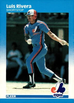 1987 Fleer #330 Luis Rivera - Image 1 of 2