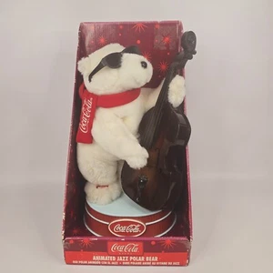 Coca-Cola Animated Jazz Polar Bear 14 inches -NIB not Tested - Picture 1 of 10