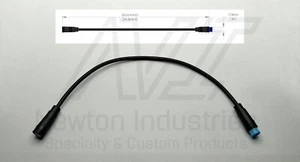 eBike Julet 4-PIN Blue 25cm MALE to FEMALE Extension Cable Display Waterproof - Picture 1 of 2