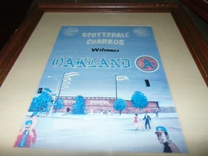 Rare Mint & Framed Oakland A's Spring training Program 1979 Scottsdale AZ - Picture 1 of 4