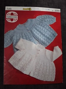 Knitting Pattern - Sirdar Babys Matinee Coats, 3 Ply, 3399 (240144) - Picture 1 of 2