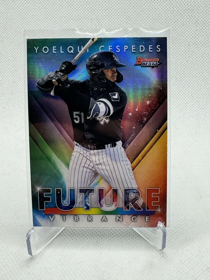2021 Bowmans Best #BFV-14 Yoelqui Cespedes Future Vibrance Refractor - Image 1 of 2
