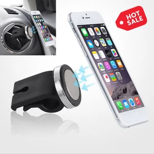 1x Black Car Air Vent Magnetic Phone GPS MP3 Holder Mount Stand Car Accessories - Photo 1 sur 9