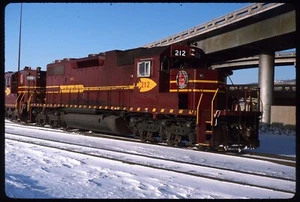 Original Schienenrutsche - DMIR Duluth Missabe & Iron Range 212 Duluth MN 2-26-1994 - Bild 1 von 1