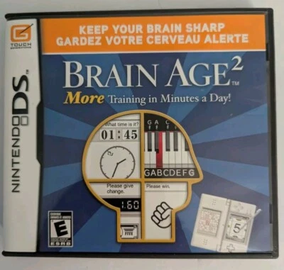 Brain Age 2: More Training in Minutes a Day (Nintendo DS, 2007) Complete - Image 1 of 4