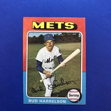1975 Topps Bud Harrelson NM New York Mets #395 Shipping $0.99