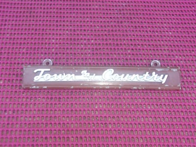 Chrysler Town and Country 1942 1946 1947 1948 nuevo MoPar tablero emblema placa de identificación Foto 1 de 4