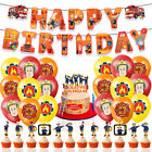 32pcs Fireman Sam Theme Backdrop Balloons Birthday Party Decorations Set
