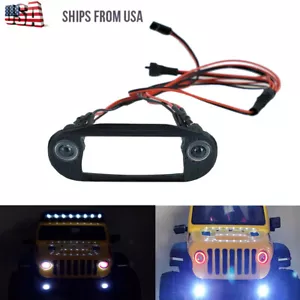Lampada faro anteriore a LED per auto radiocomandata con supporto per 1/24 assiale SCX24 Wrangler AXI00002 - Foto 1 di 17