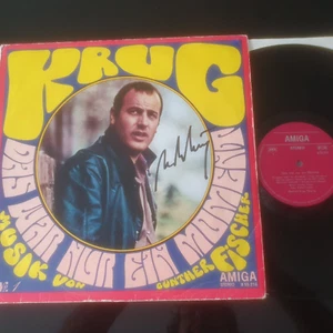 MANFRED KRUG - ORIGINAL AUTOGRAMM AUF VINYL COVER - Bild 1 von 4