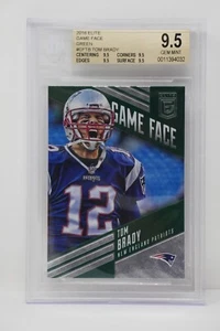 2016 Elite Game Face Green #GFTB Tom Brady Patriots 🔥 Beckett 9.5 GEM MINT - Picture 1 of 6