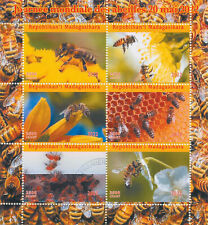 Madagascar 2022 CTO Bees Stamps World Bee Day 20th May Insects 6v M/S