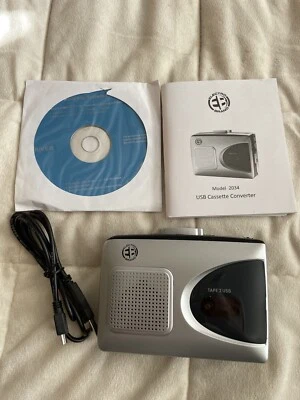 Cassette Converter Electro Brand Cassette Tape 2 USB Encore Model 2034 NEW! - Image 1 of 4